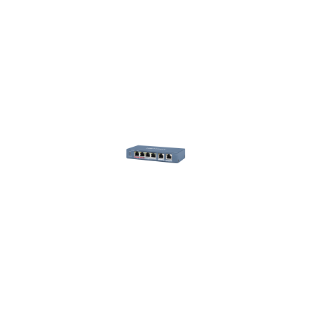 Switch DS-3E0106HP-E 4-port 10/100Mbps PoE 60W Unmanaged Desktop