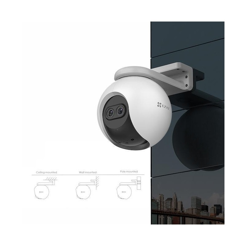 EZVIZ C8PF 2-мегапиксельная PTZ-камера с двумя объективами + бесплатная карта памяти EZVIZ 128 ГБ