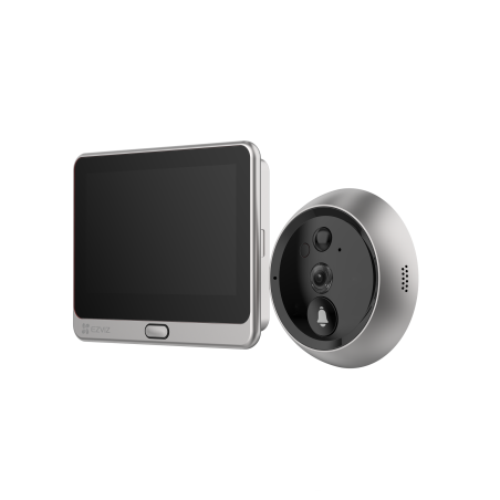 Peephole doorbell CS-DP2C-A0-6E2WPFBS wireless FHD/2MP 4.3inch WiFi silver