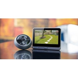 Дверной глазок CS-DP2C-A0-6E2WPFBS беспроводной FHD/2MP 4,3 дюйма WiFi серебристый