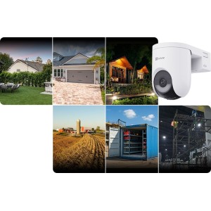 EZVIZ HB8 Lite 4G+WiFi 4MP аккумуляторная уличная вращающаяся камера