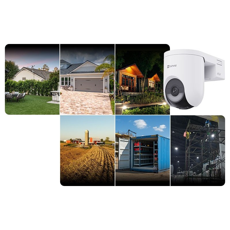 EZVIZ HB8 Lite 4G+WiFi 4MP аккумуляторная уличная вращающаяся камера