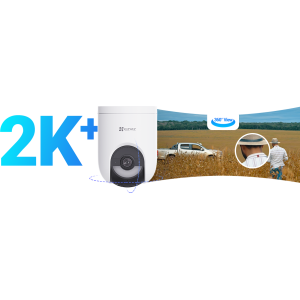 EZVIZ HB8 Lite 4G+WiFi 4MP аккумуляторная уличная вращающаяся камера
