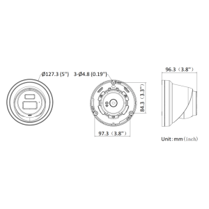 Hikvision DS-2CD2383G2-LI2U 8MP IP kuppelkaamera valge
